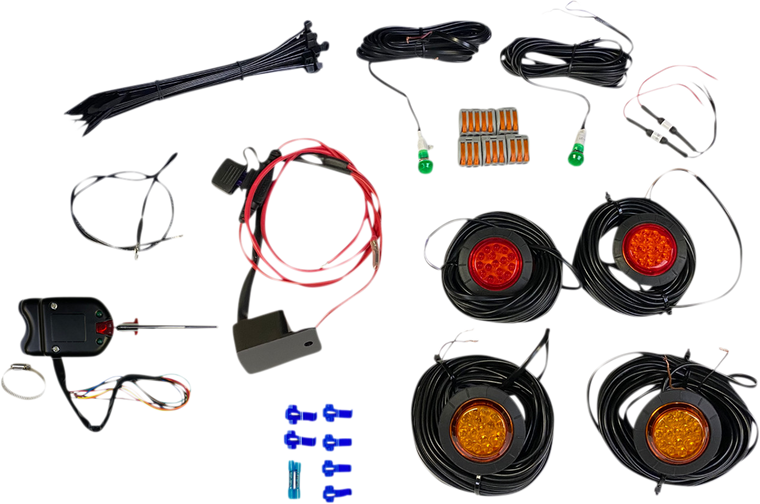 Custom Dynamics - Turn Signal Kit - Universal - Universal LED Turn Signal Kit with Steering Column Switch - CD-UTV-ARTS-KIT