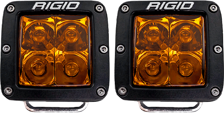 Rigid - D-series Spot Amber Pro Pair - 20252