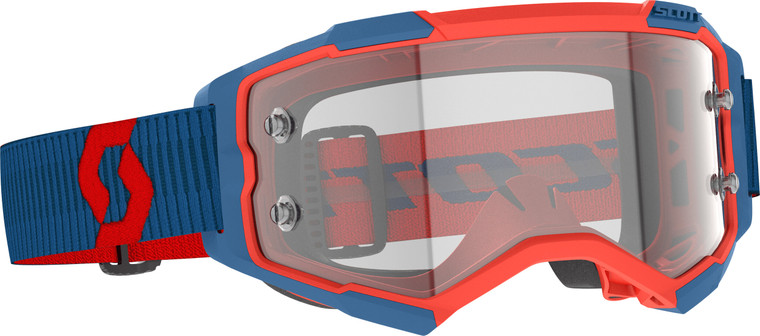 Scott - Fury Goggle Drk Blue/neon Red Clear Works - 274514-7698113