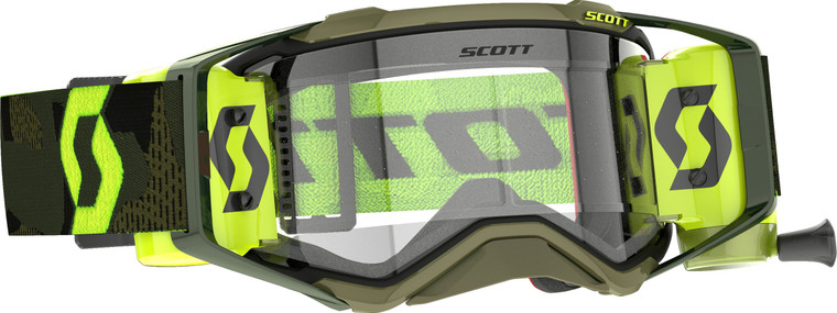 Scott - Prospect Super Wfs Goggle Kaki Grn/neon Ylw Clear Works - 278595-7701113