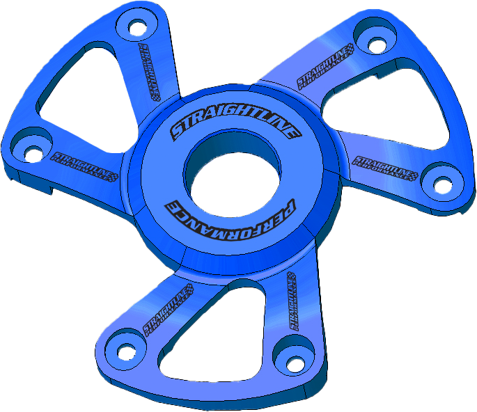 Straightline - Polaris P22 Clutch Cover Anodized Blue - 123-173