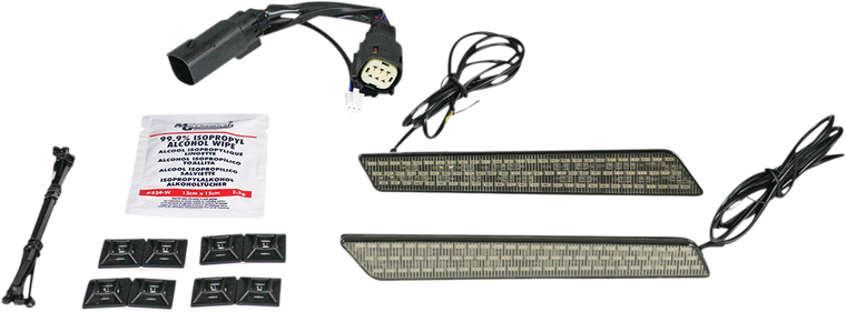 Custom Dynamics - Saddlebag Light - Smoke - Dual Color LED Saddlebag Latch Lightz - CD-LATCH-DC4-S