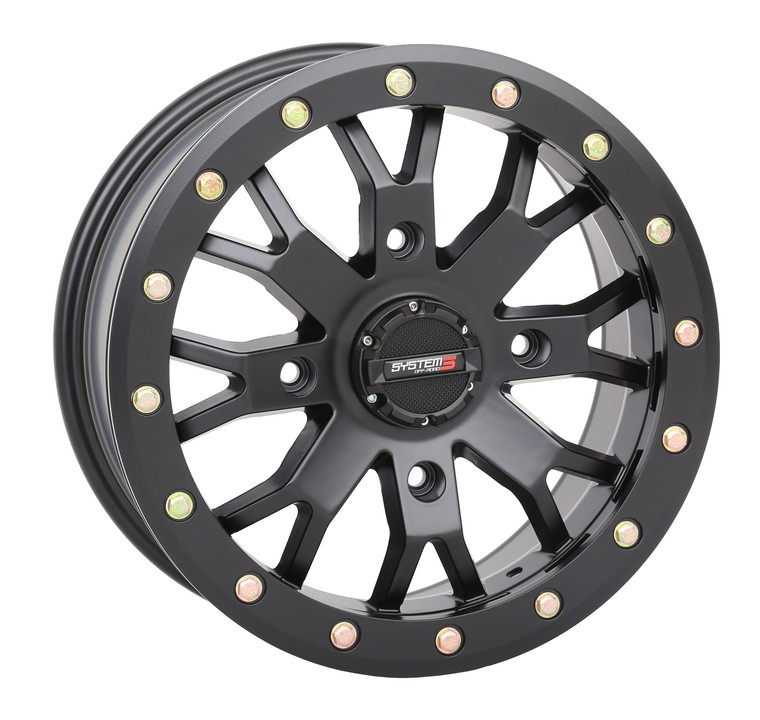 System 3 - Sb4 Bl Wheel 14x10 5+5 (-5mm) 4/137 Matte Black - 14S3-31371