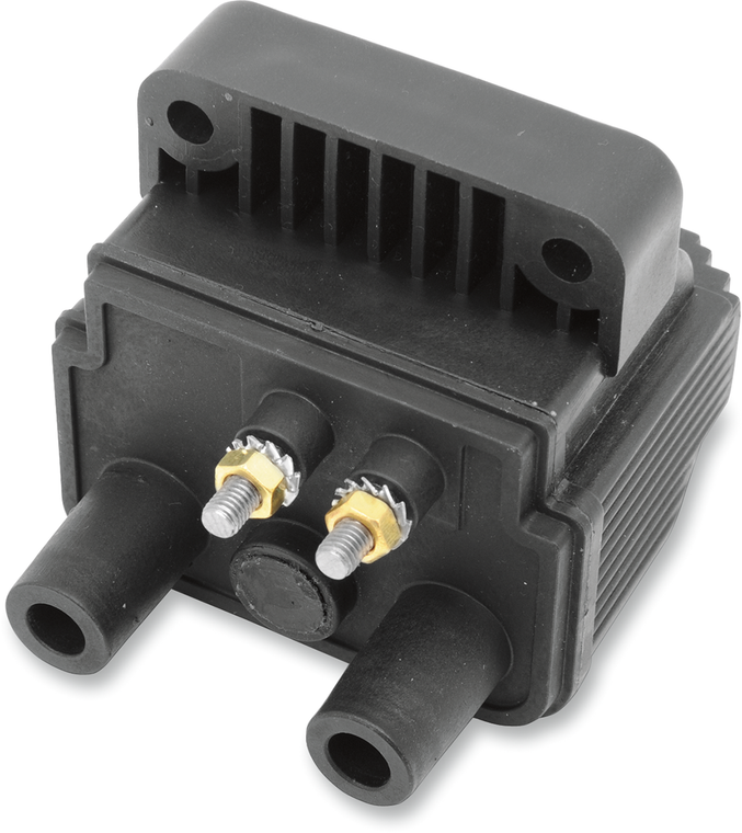Drag Specialties - 4 Ohm Mini Ignition Coil - 12 Volt Mini Dual-Fire Ignition Coil - 15615