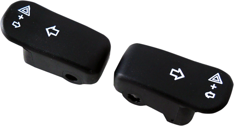 Drag Specialties - Turn Signal Switch Extension Caps - '96+ - Black - Turn Signal Switch Extension - 77448