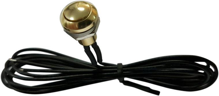 Drag Specialties - Mini Push-Button Switch - Gold - Mini Push-Button Switch - 370339