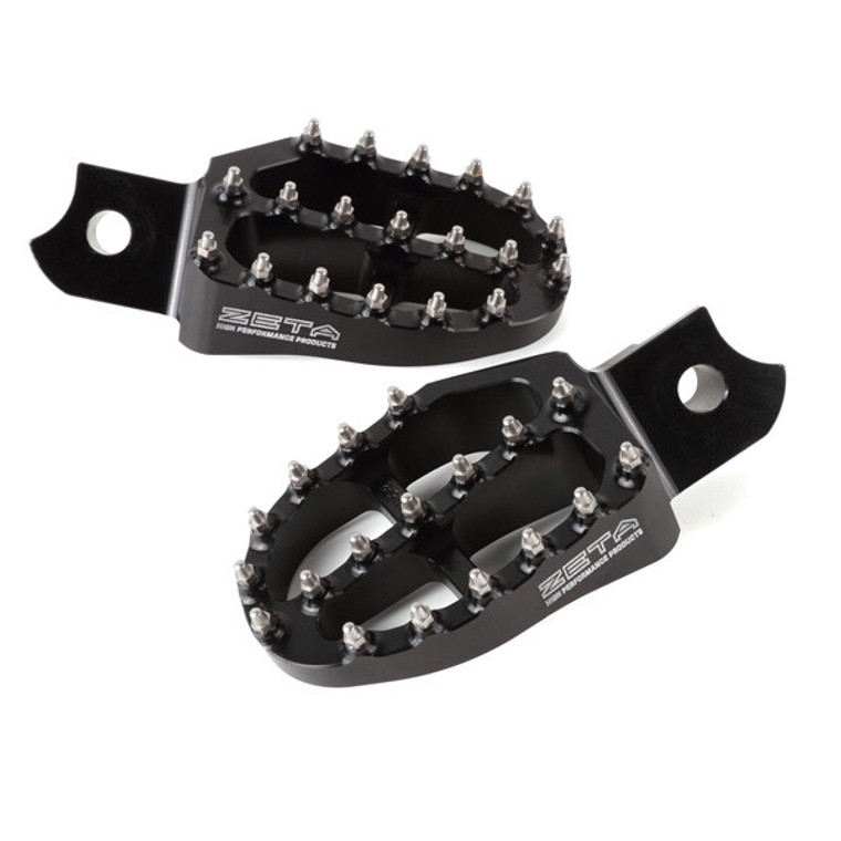 Zeta - Aluminum Footpegs Black Hon - ZE93-1100 Zeta - Aluminum Footpegs Black Hon - ZE93-1100