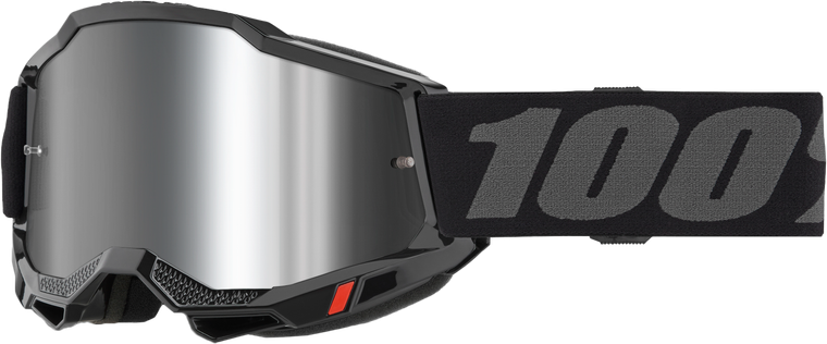 100 Percent - Accuri 2 Goggle Black Mirror Silver Lens - 50014-00038