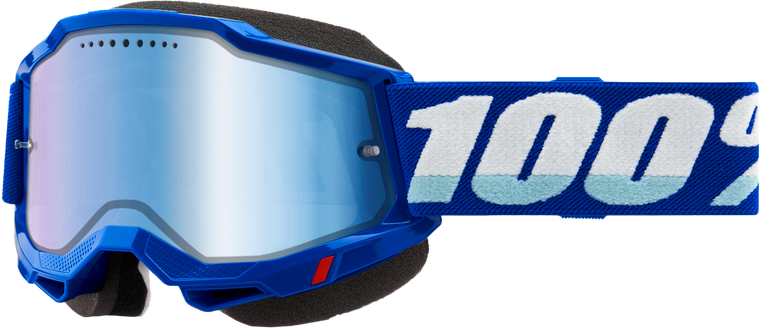 100 Percent - Accuri 2 Snowmobile Goggle Blue Mirror Blue Lens - 50022-00002