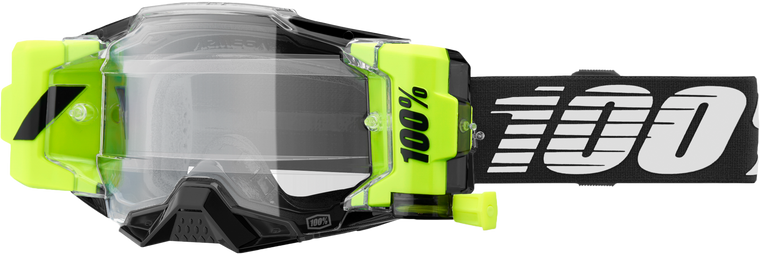 100 Percent - Armega Forecast Goggle Black Clear Lens - 50006-00005