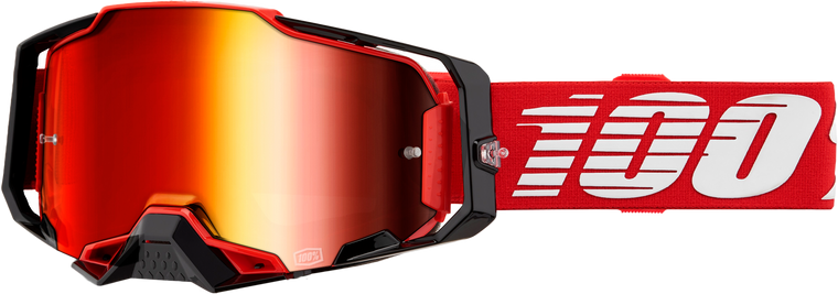 100 Percent - Armega Goggle Red Mirror Red Lens - 50005-00033 100 Percent - Armega Goggle Red Mirror Red Lens - 50005-00033