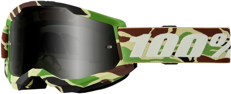 100 Percent - Strata 2 Sand Goggle War Camo Smoke Lens - 50030-00006