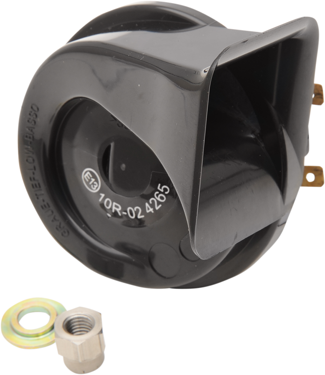 Drag Specialties - Replacement Horn - '90 - '22 FLT - Black - 12V Black Horn - E11-6165B