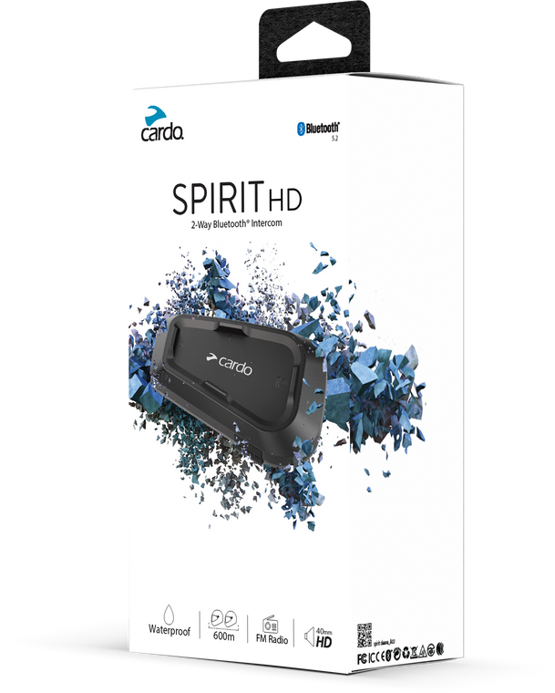 Cardo - Spirit Hd Bluetooth Headset Single - SPRT0002