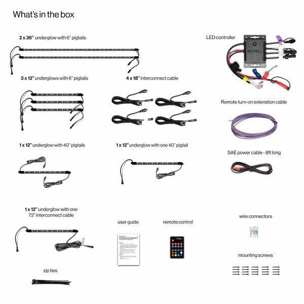 Ecoxgear - 6 Seater Led Kit W/ Controller - SEI-LEDZ4UGLW1236