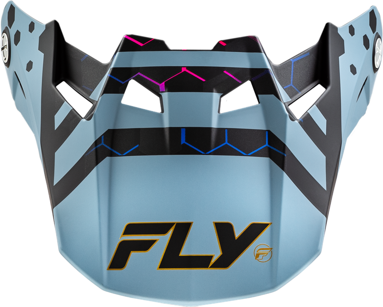 Fly Racing - Formula Cc Tektonic Visor Matte Blk/slate/blu Yl/sm - 73-4343