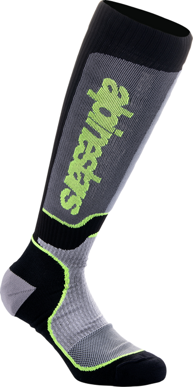 Alpinestars - Sock Mx Plus Bk/gy/yl L - 4702324-175-L