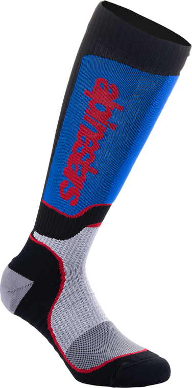 Alpinestars - Sock Yth Mx+ Bk/wt/bl M/l - 4742324-1226-ML