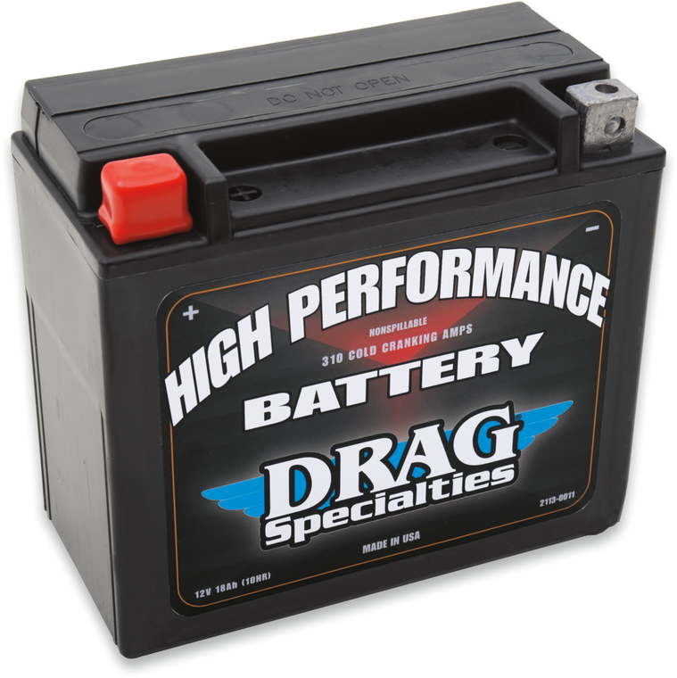 Drag Specialties - High Performance Battery - YTX20H - High Performance Battery - DRGM72RBH