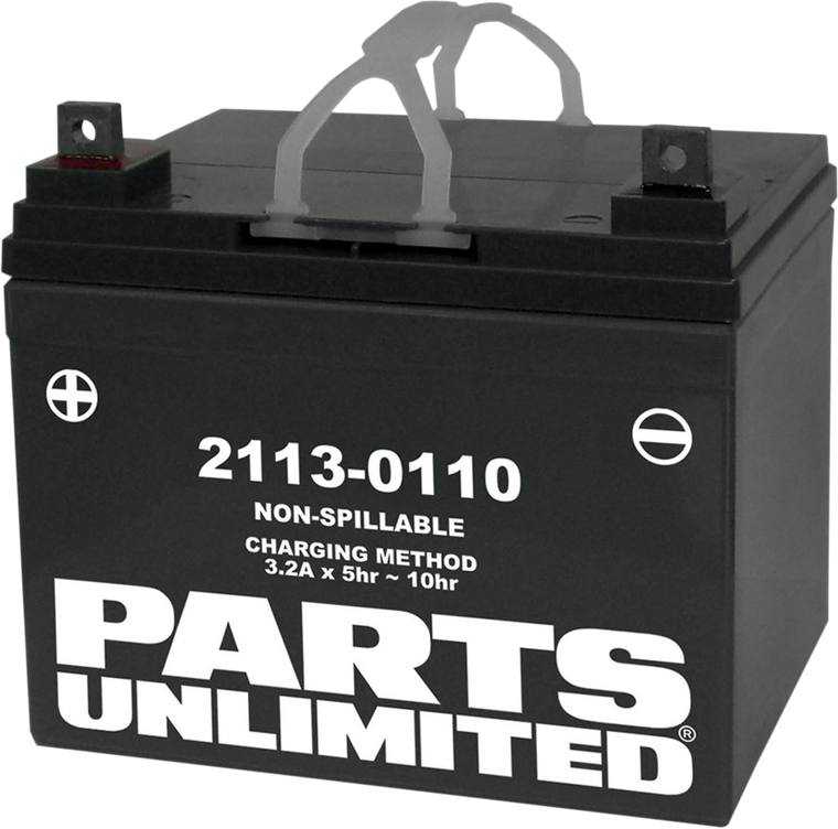 Parts Unlimited - AGM Battery - U1-32 Rhino - Factory-Activated AGM Maintenance-Free Battery - U1-32