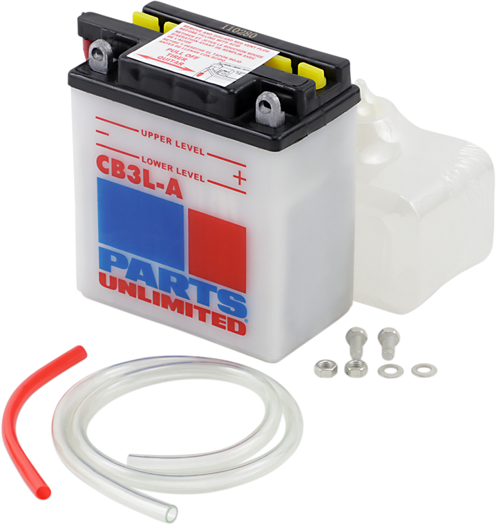 Parts Unlimited - Battery - YB3L-A - Heavy-Duty 12v Battery Kit - CB3L-A-FP