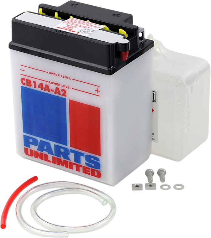 Parts Unlimited - Battery - YB14A-A2 - Heavy-Duty 12v Battery Kit - CB14A-A2-FP