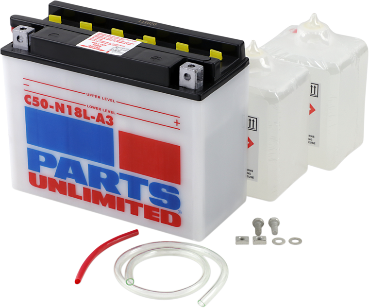 Parts Unlimited - Battery - Y50-N18L-A3 - Heavy-Duty 12v Battery Kit - C50-N18L-A3-FP