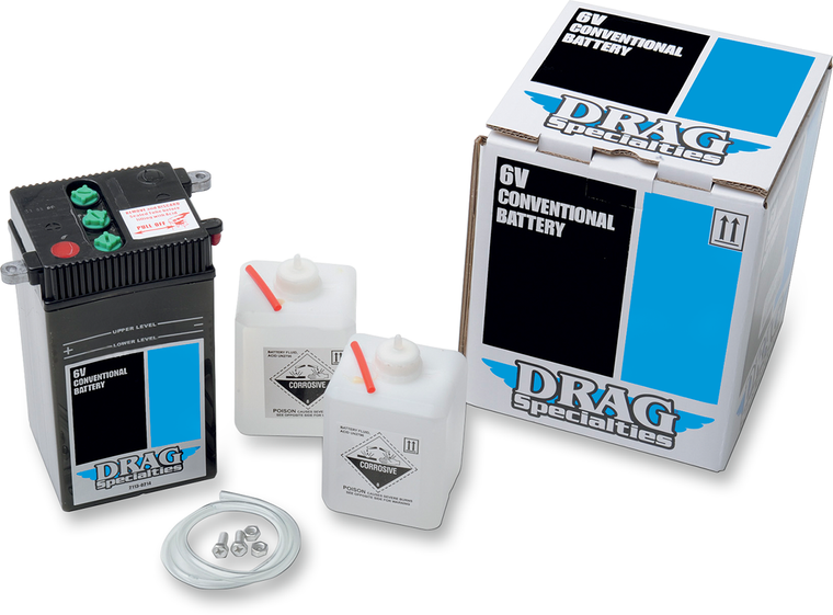 Drag Specialties - Battery Kit - H-2 - Conventional Battery Kit - DH-2FP