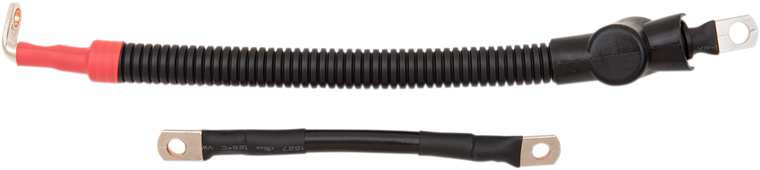 Drag Specialties - Black Battery Cable Set - '09-'17 ST - Battery Cable Set - E25-0091B-D5