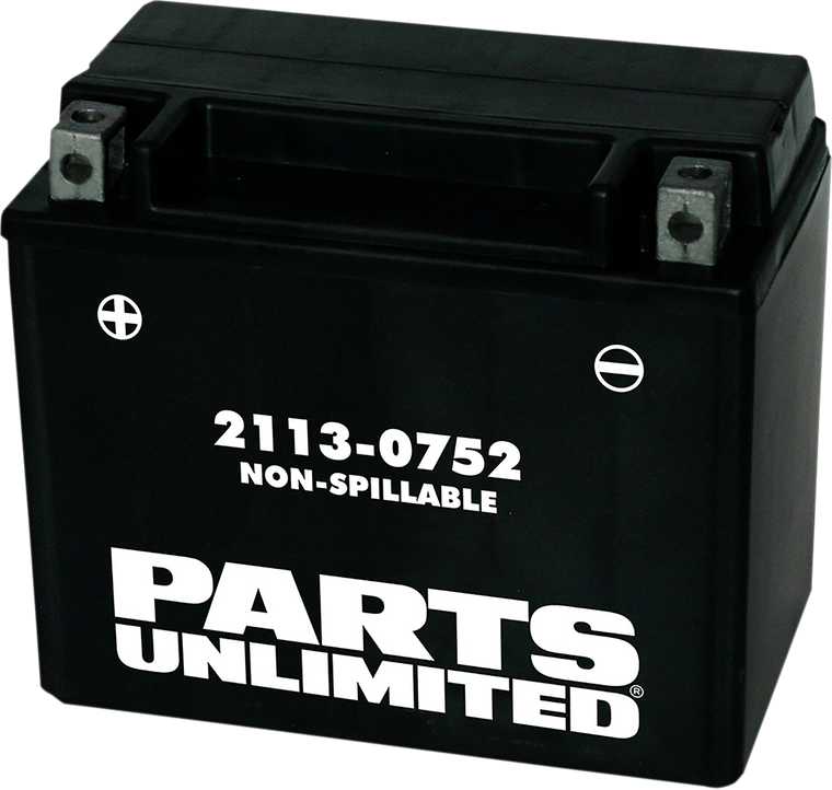 Parts Unlimited - AGM Battery - YTX12 - AGM Maintenance-Free Battery - CTX12