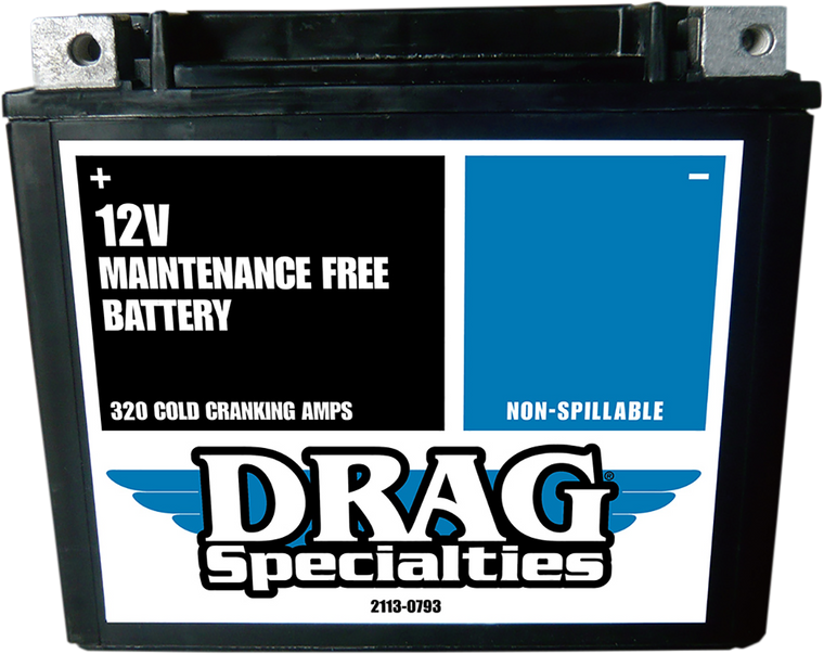 Drag Specialties - AGM Battery - YTX20H FT - Factory-Activated High-Performance AGM Maintenance-Free Battery - CTX20H FA FT