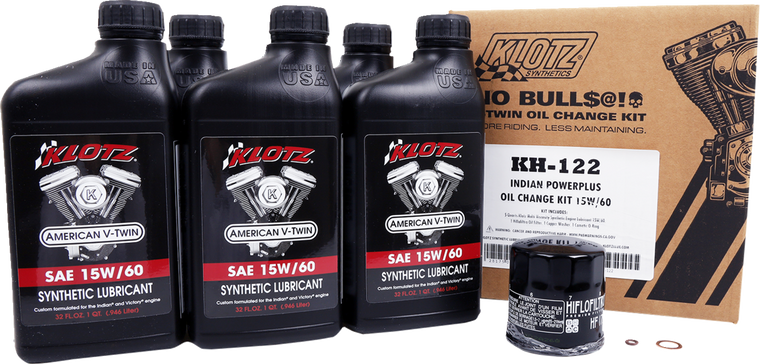 Klotz Oil - Kit Oil Change Indian Powerplus - KH-122