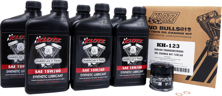 Klotz Oil - Kit Oil Change Indian Thunderstroke - KH-123 Klotz Oil - Kit Oil Change Indian Thunderstroke - KH-123
