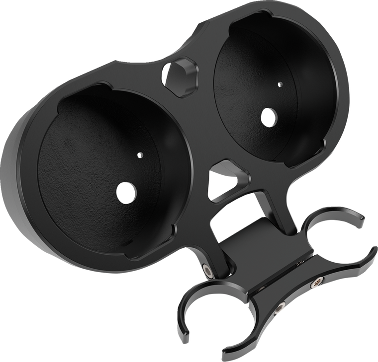 La Choppers - Gauge Mount T-bar Dual 1.5" Black - LA-7398-22B