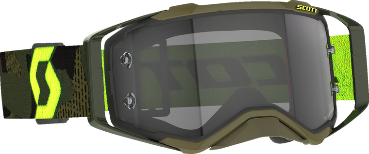 Scott - Goggle Prospect Ls Khaki-green/neon-yellow Ls Grey Works - 272820-7701327