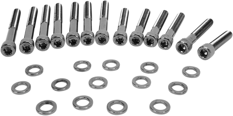 Drag Specialties - Bolt Kit - Knurled - Camshaft Cover - Socket-Head Bolt Set - MK687BK