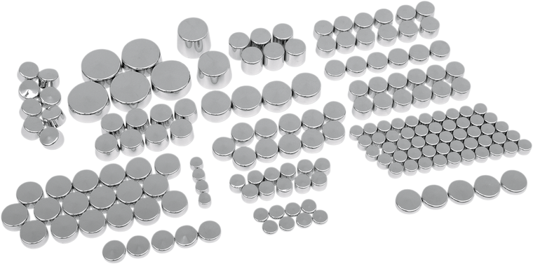 Drag Specialties - Cover Bolt - Chrome - Bolt Cover Deluxe Kit - 352110