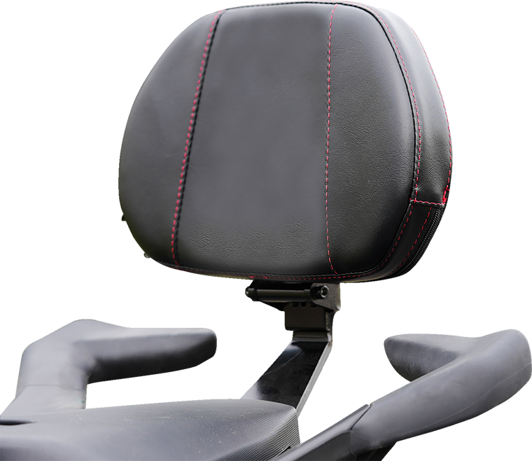 Show Chrome - Grande Passenger Backrest Red Stitch Ryker - 41-420GRED