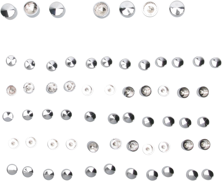 Drag Specialties - Bolt Covers - Engine - Chrome - XL - Bolt Cover Engine Kit - 352116