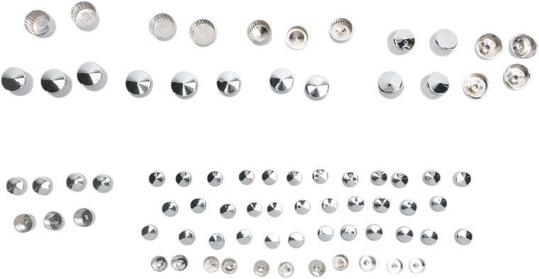 Drag Specialties - Bolt Covers - Chrome - Bolt Cover Standard Kit - 352006