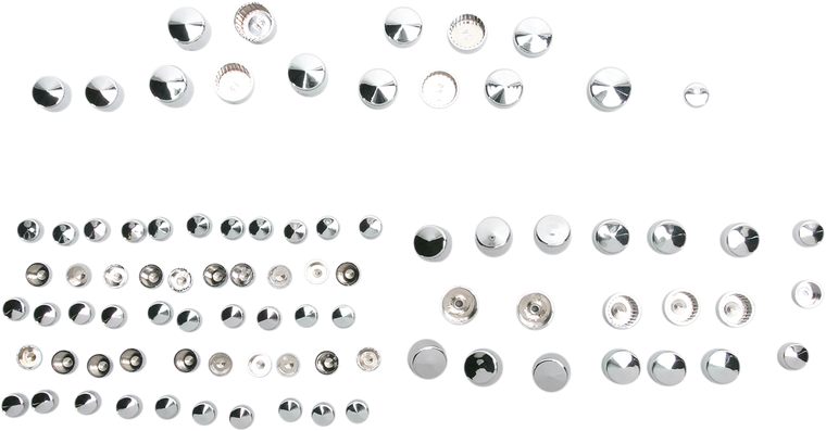 Drag Specialties - Bolt Covers - Chrome - Bolt Cover Standard Kit - 352008