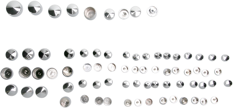 Drag Specialties - Bolt Covers - Chrome - Bolt Cover Standard Kit - 352017