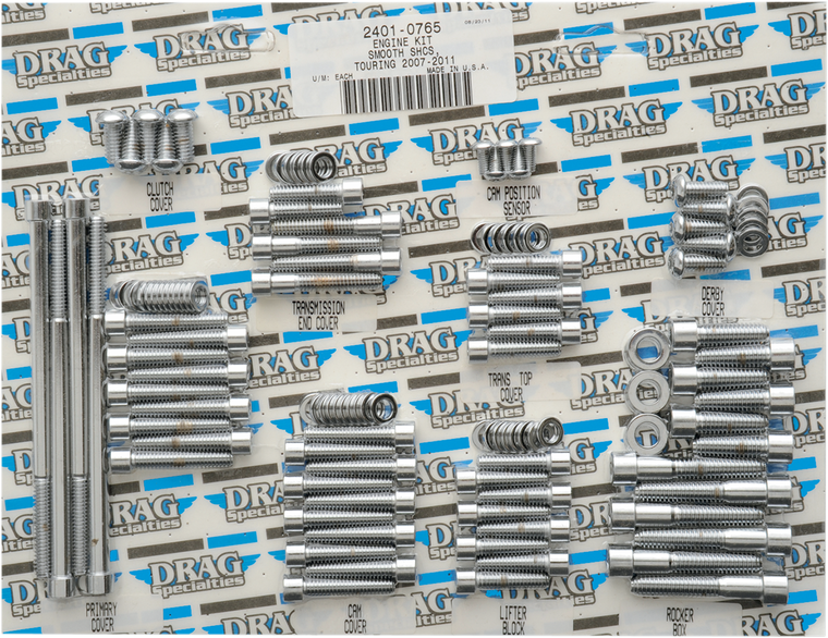 Drag Specialties - Bolt Kit - Motor - Smooth - Touring - Bolt Set - MK700S