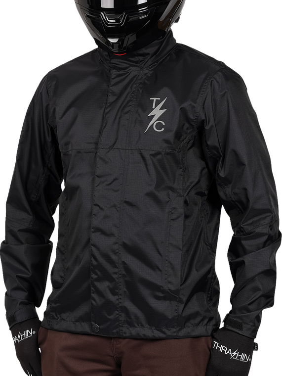 Thrashin Supply Co. - Jacket Mission Waterproof Rain Black Xl - TMJ-15-11 Thrashin Supply Co. - Jacket Mission Waterproof Rain Black Xl - TMJ-15-11