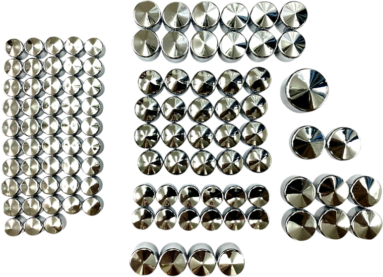 Drag Specialties - Cover Bolt - Chrome - Bolt Cover Deluxe Kit - 352095
