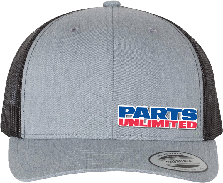 Parts Unlimited - Parts Unlimited Hat - Gray/Black - Parts Unlimited Hat - NP22S-H808