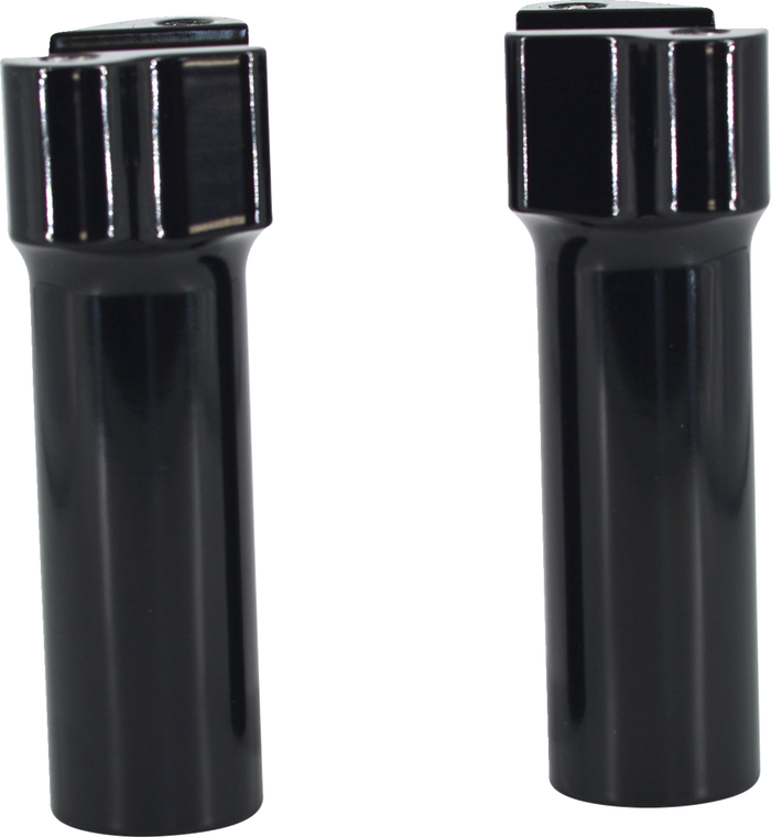 Wild 1 - 4.5" Tall Straight Riser Set Gloss Black - WO526GB
