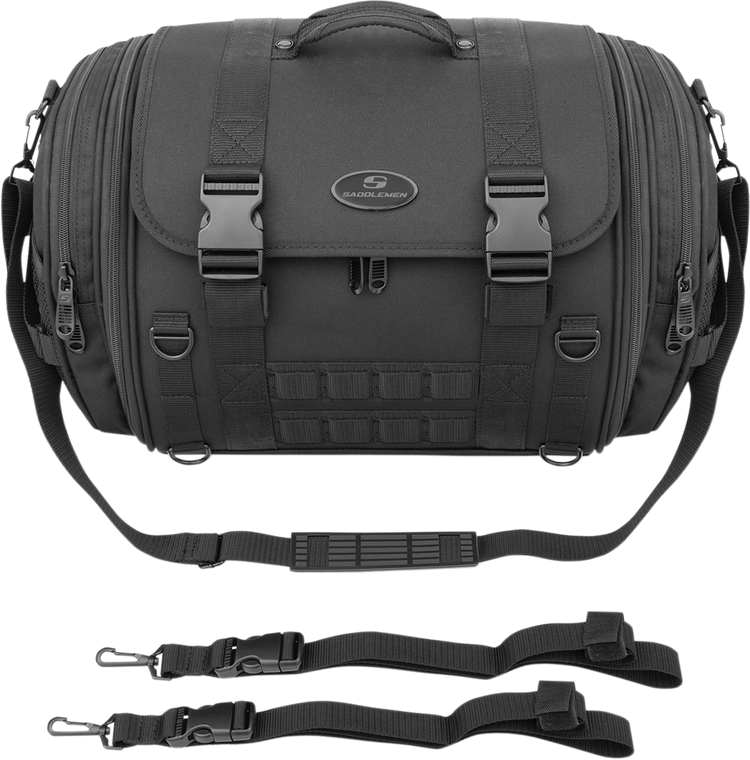 Saddlemen - TR2300DE TL Sissy Bar Bag - TR2300DE Tactical Deluxe Rack Bag - EX000043S
