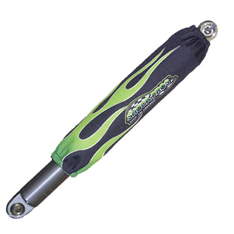 Shockpro - Shock Pros Shock Covers Green Flame - A103GRFL