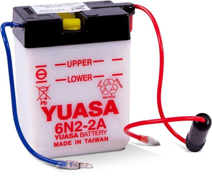 Yuasa - Conventional 6n2-2a 6 Volt Battery - YUAM2620A